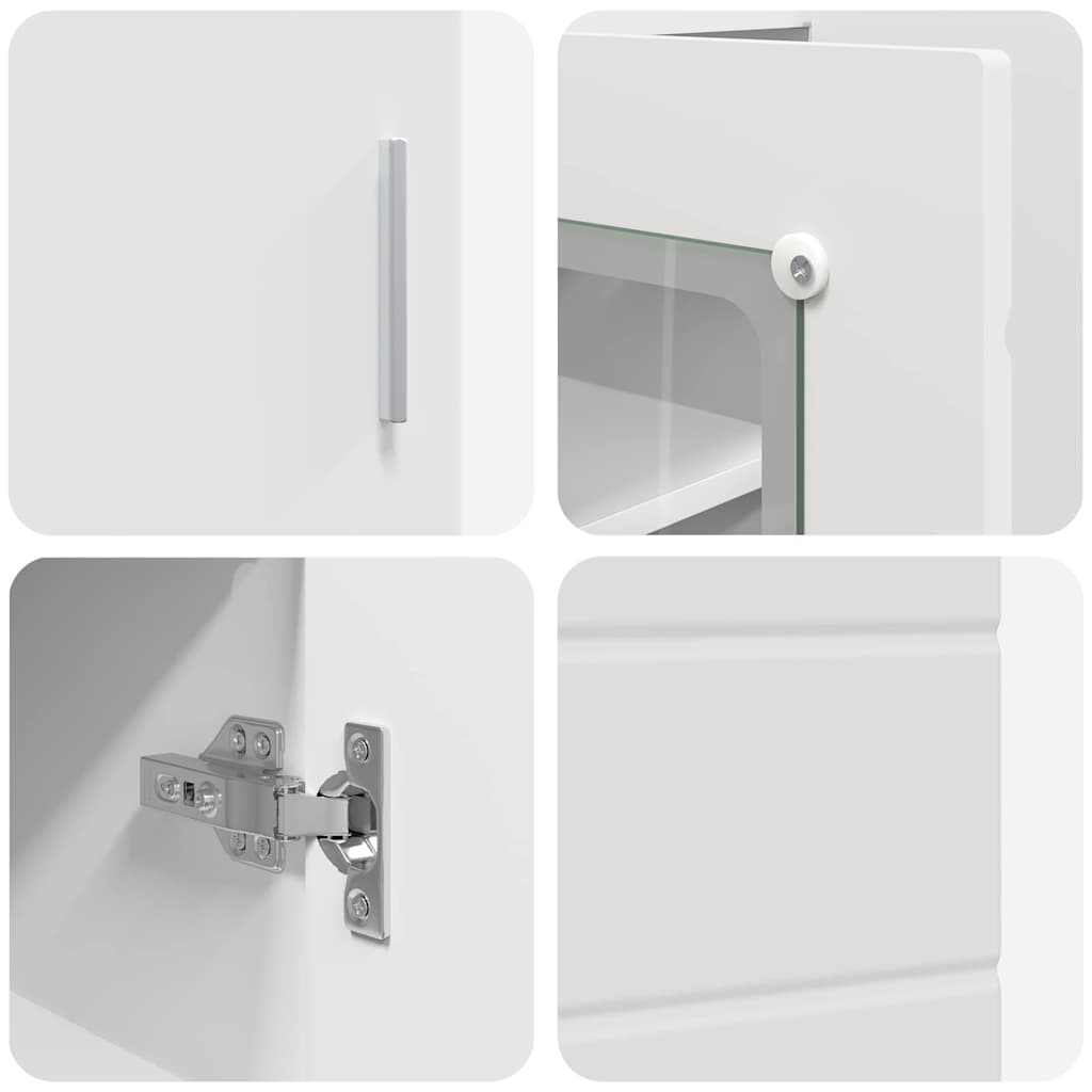 Sideboard with Shelf White 55.5 x 29 x 100 cm Engineered wood